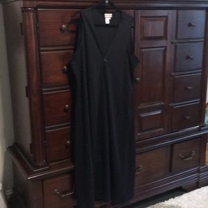 Coldwater Creek Black Long Vest